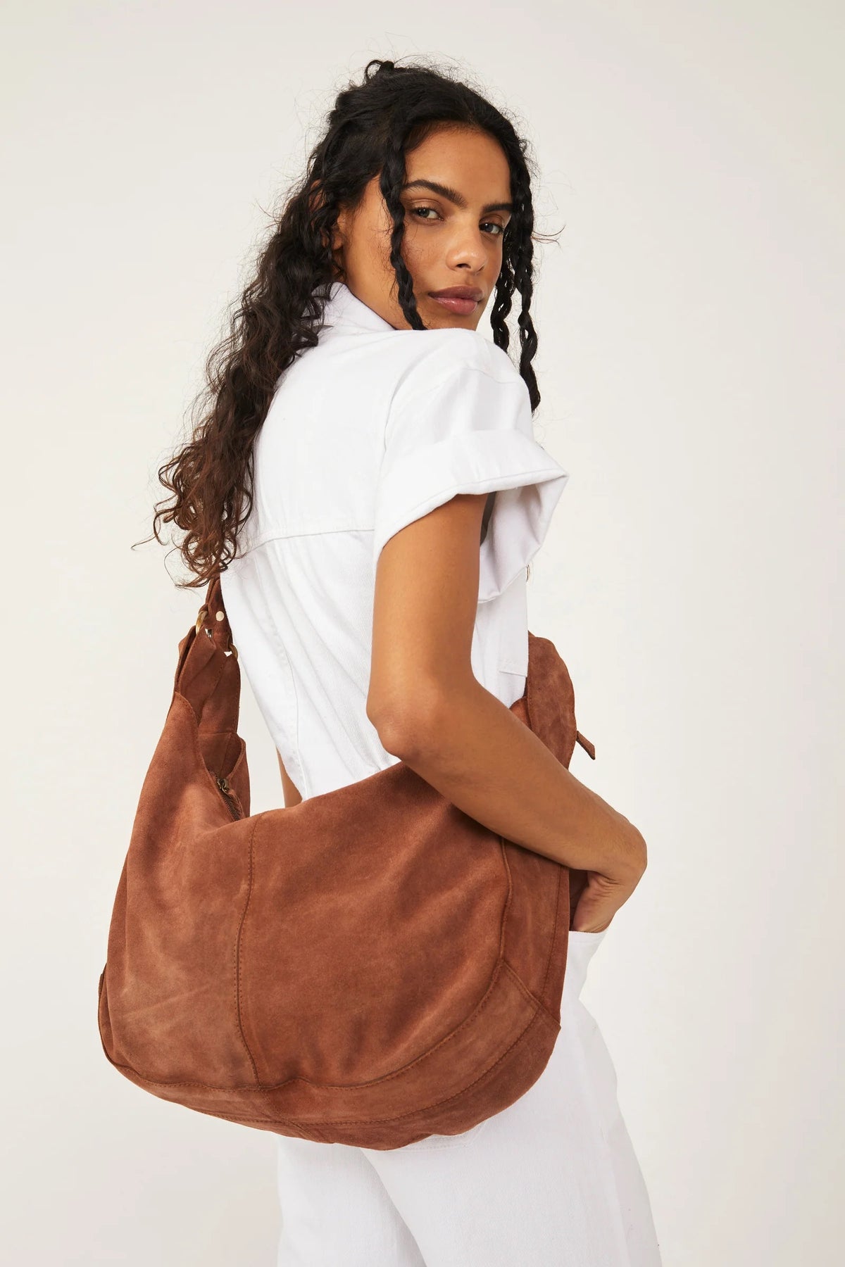 Roma Suede Tote