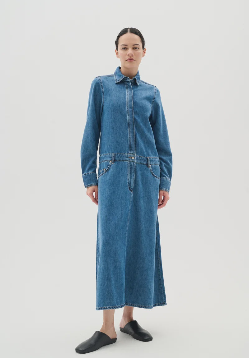 Sophina Midi Denim Dress